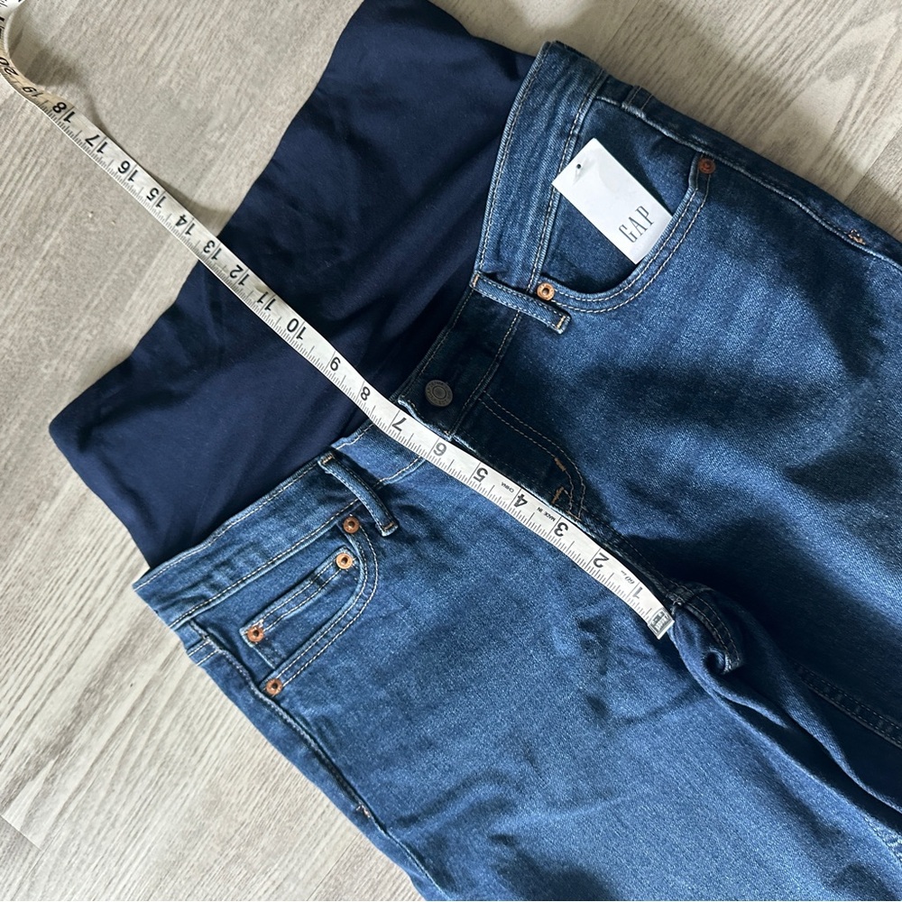 NWT Gap Maternity Blue Jeans 28/6 Long - Picture 8 of 9